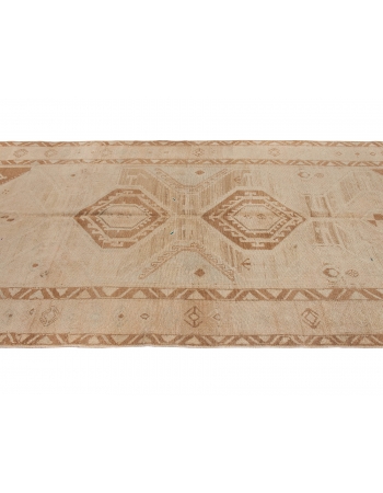 Decorative Washed Out Vintage Kars Rug - 4`11