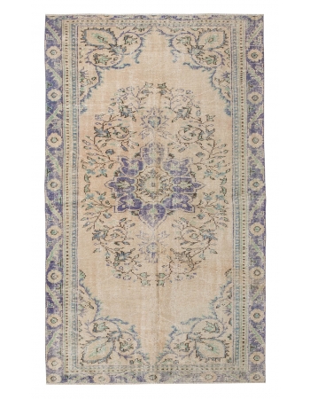 Vintage Decorative Turkish Oushak Rug - 5`3