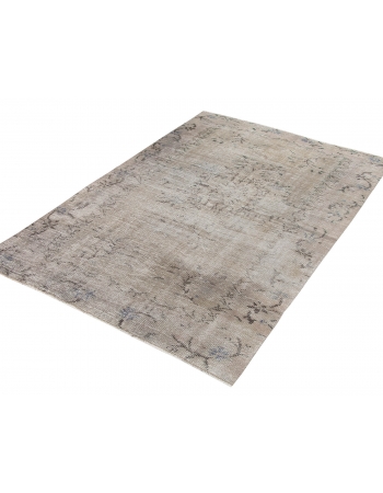 Vintage Washed Out Oushak Rug - 4`7