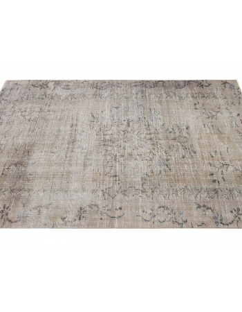 Vintage Washed Out Oushak Rug - 4`7