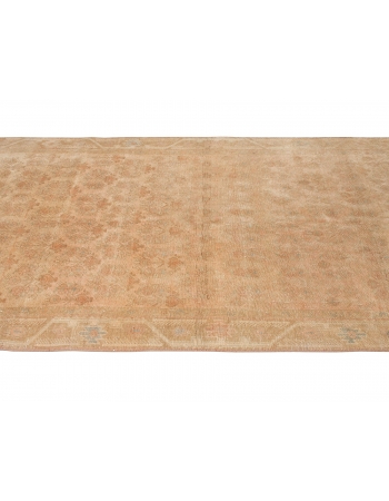 Vintage Washed Out Wool Tabriz Rug - 4`6