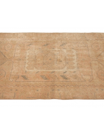 Washed Out Vintage Wool Rug - 3`10