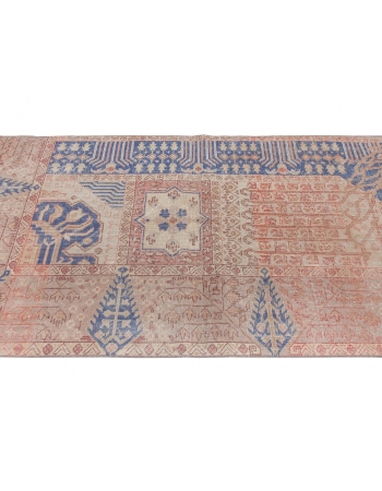 Small Vintage Decorative Oushak Rug - 3`6