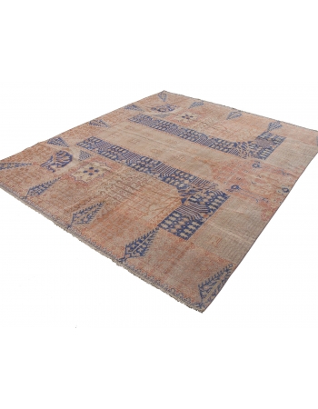 Decorative Vintage Turkish Oushak Rug - 7`3