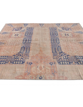 Decorative Vintage Turkish Oushak Rug - 7`3