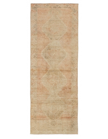 Washed Out Vintage Oushak Wool Rug - 3`5