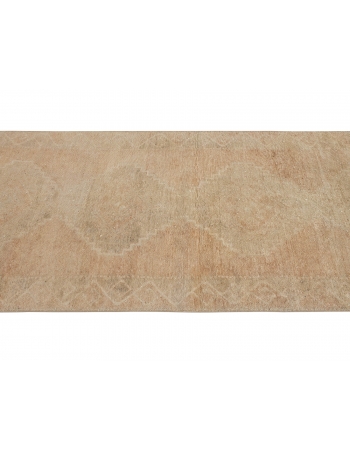 Washed Out Vintage Oushak Wool Rug - 3`5