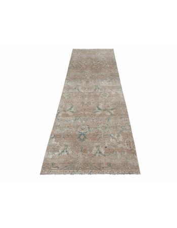 Decorative Wool Vintage Tabriz Runner Rug - 2`9