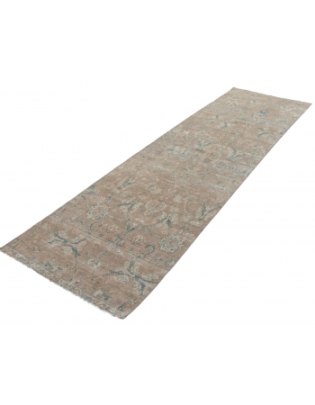 Decorative Wool Vintage Tabriz Runner Rug - 2`9