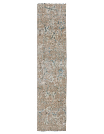 Vintage Decorative Tabriz Runner Rug - 2`2