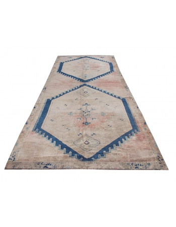 Decorative Vintage Large Kars Wool Rug - 5`4