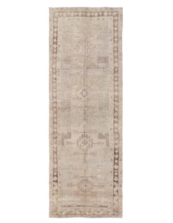 Vintage Washed Out Turkish Wool Rug - 5`0