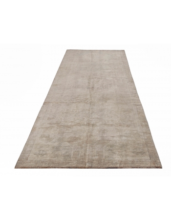 Vintage Wide Faded Turkish Kars Runner  - 4`4