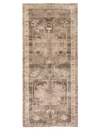 Vintage Washed Out Kars Wool Rug - 5`3