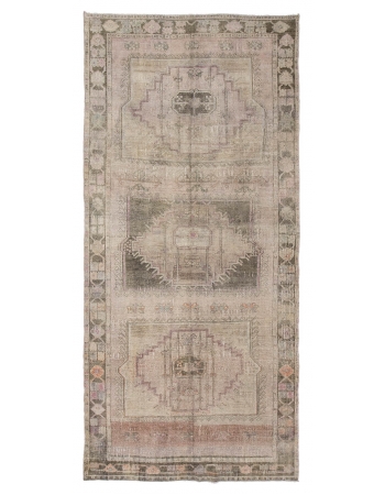 Vintage Large Turkish Kars Wool Rug - 5`9