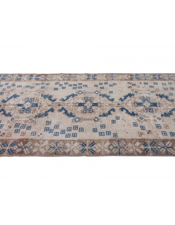 Decorative Vintage Turkish Kars Wool Rug - 4`5