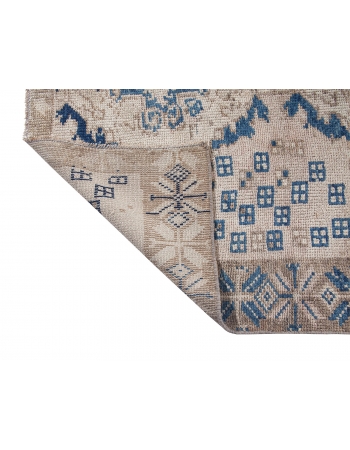 Decorative Vintage Turkish Kars Wool Rug - 4`5