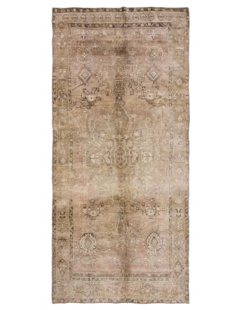 Vintage Washed Out Turkish Kars Rug - 5`4