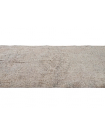 Faded Vintage Washed Out Turkish Kars Rug - 4`6