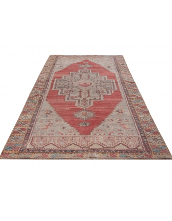 Vintage Turkish Anatolian Konya Rug - 5`5