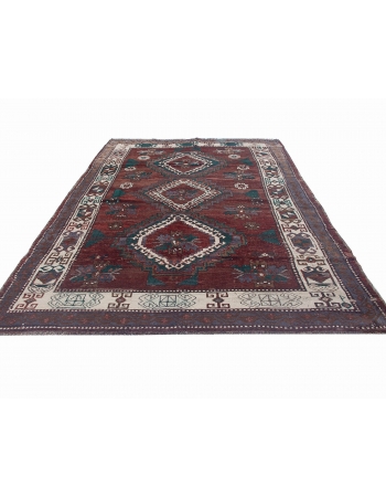 Vintage Turkish Kars Wool Rug - 6`9