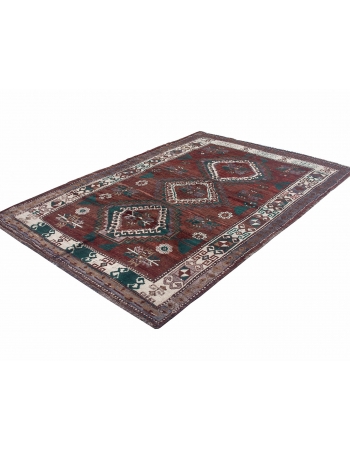 Vintage Turkish Kars Wool Rug - 6`9