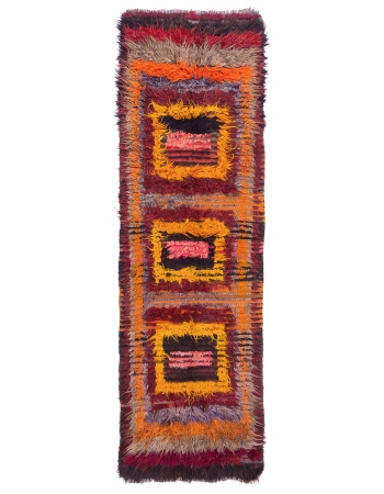 Vintage Decorative Turkish Tulu Rug - 3`6