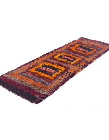 Vintage Decorative Turkish Tulu Rug - 3`6