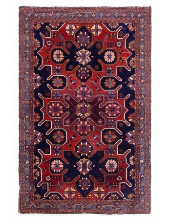 Antique Caucasian Decorative Rug - 3`8