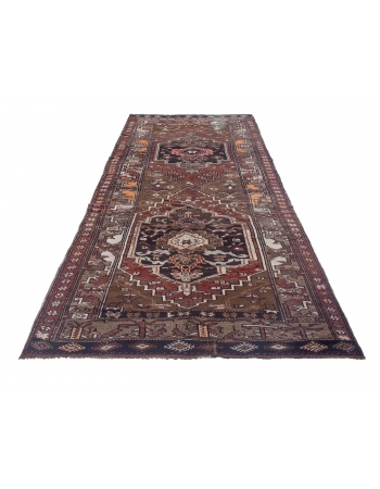 Vintage Turkish Kars Wool Rug - 4`10