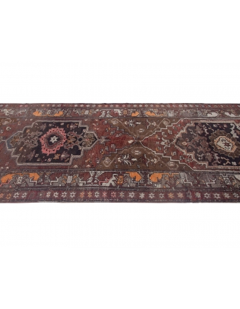 Vintage Turkish Kars Wool Rug - 4`10