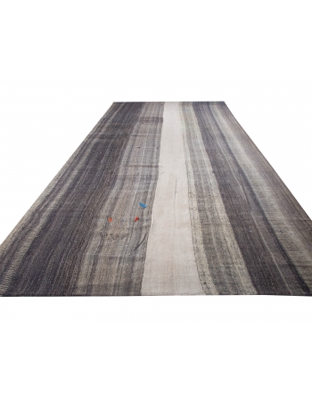 Oversized Vintage Turkish Kilim Rug - 8`8