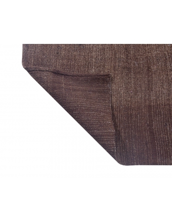 Large Brown Vintage Modern Kilim Rug - 10`1