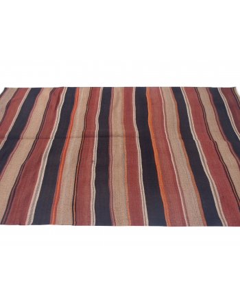 Striped Vintage Kars Kilim Rug - 5`1