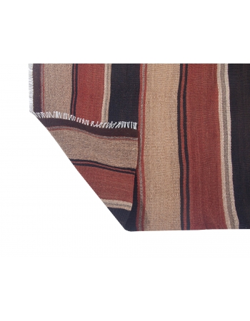 Striped Vintage Kars Kilim Rug - 5`1