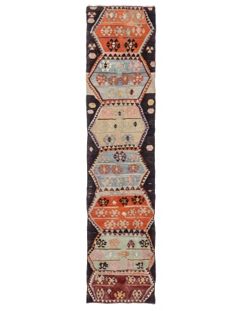 Vintage Decorative Turkish Kilim Runner - 2`1