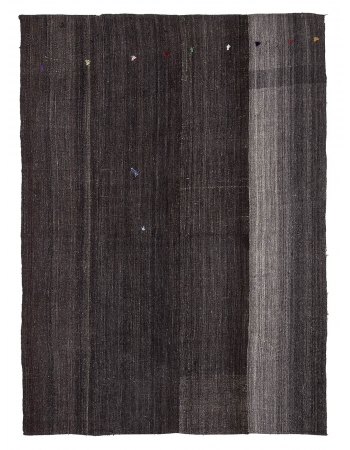 Brown Vintage Modern Kilim Rug - 5`11