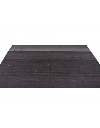 Brown Vintage Modern Kilim Rug - 5`11