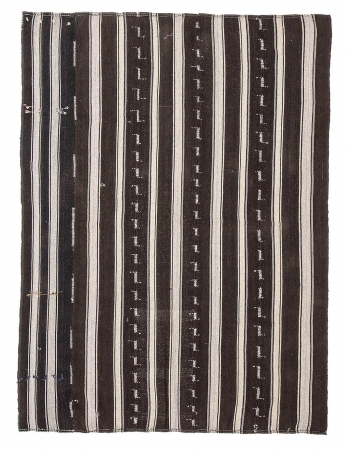 Modern Vintage Turkish Kilim Rug - 6`4" x 8`10"