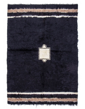 Decorative Vintage Blanket Kilim Rug - 4`4" x 6`1"