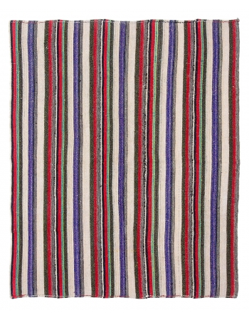 Striped Vintage Decorative Kilim Rug - 6`2