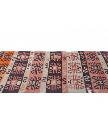 Vintage Decorative Turkish Kilim Runner - 3`9