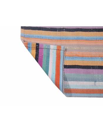 Vintage Striped Decorative Kilim Rug - 3`4