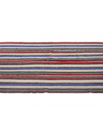 Striped Vintage Decorative Kilim Rug - 4`11