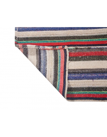 Striped Vintage Decorative Kilim Rug - 4`11