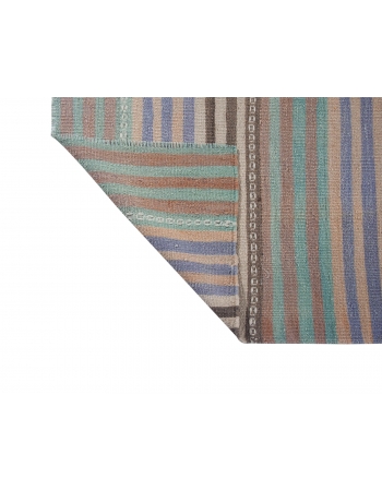 Striped Vintage Faded Kilim Rug - 5`7