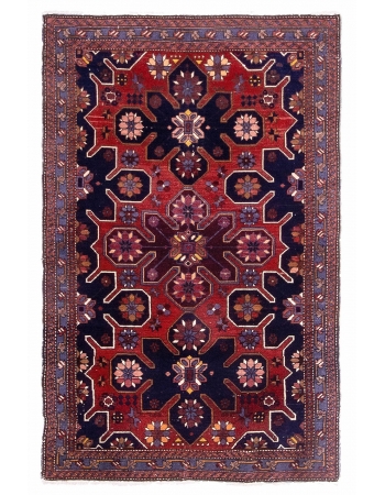 Antique Caucasian Decorative Rug - 3`8" x 5`9"