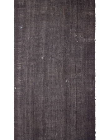 Oversized Dark Brown Turkish Tente Kilim Rug - 10`10" x 21`8"