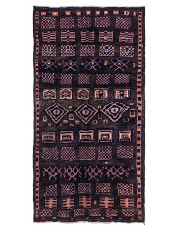 Vintage Unique Turkish Rug - 5`11" x 11`5"