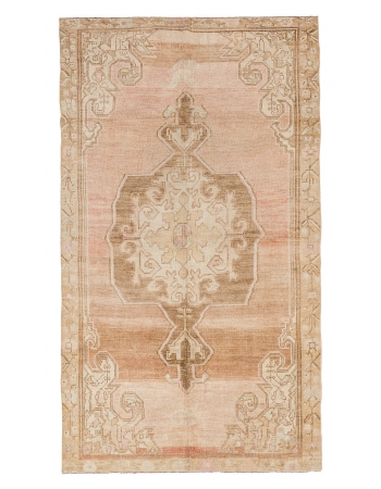 Washed Out Vintage Turkish Kars Rug - 5`10" x 10`6"